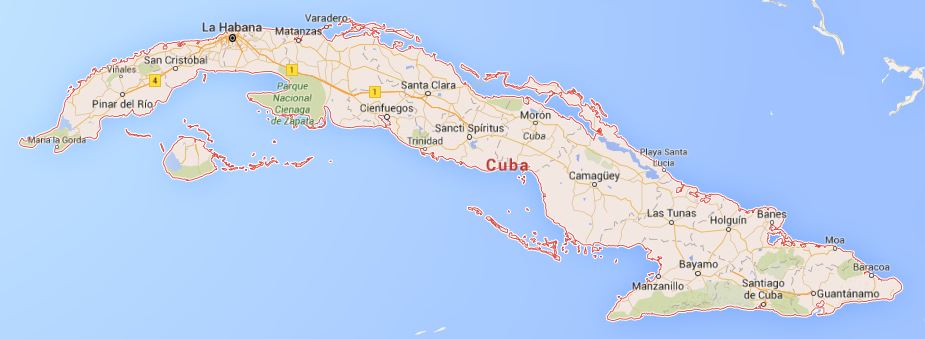 Mapa Cuba